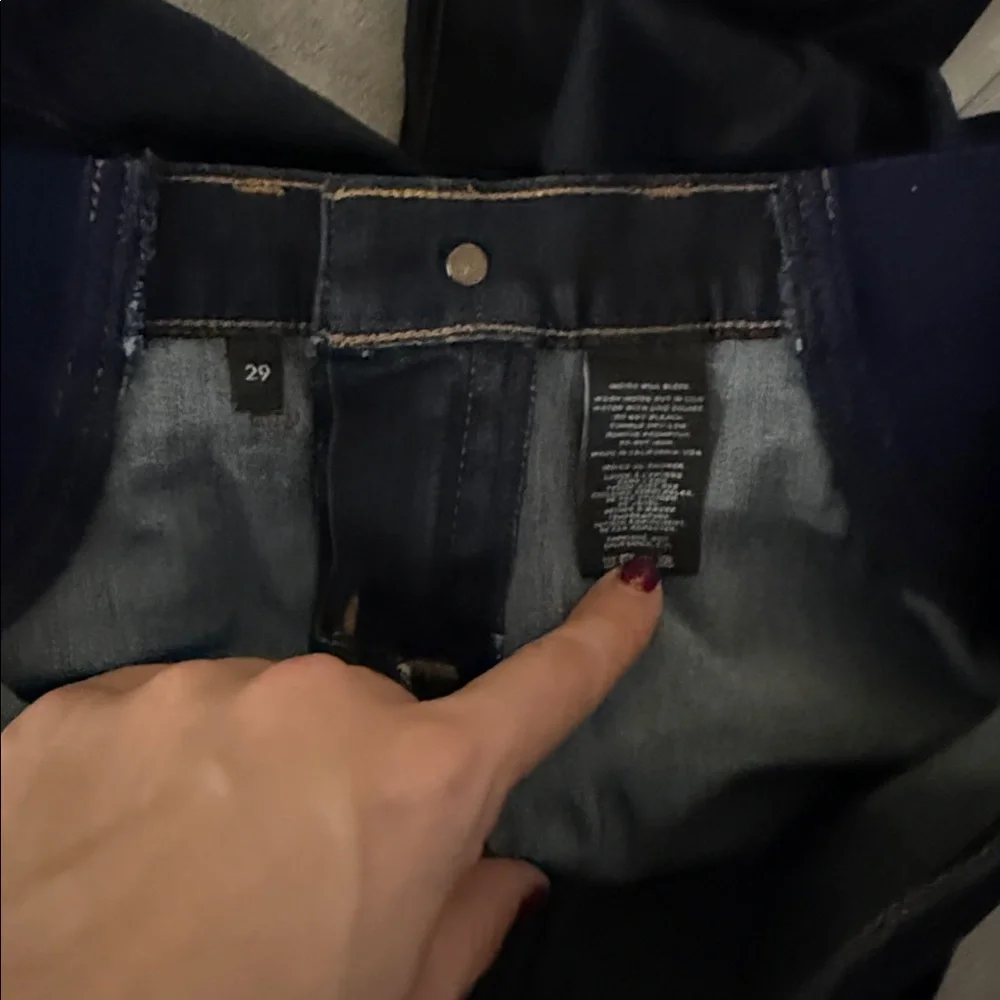 J Brand Dark Indigo Jeggings maternity size 29 - Picture 6 of 9